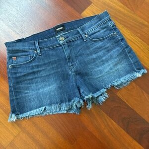 Hudson frayed mini jean shorts